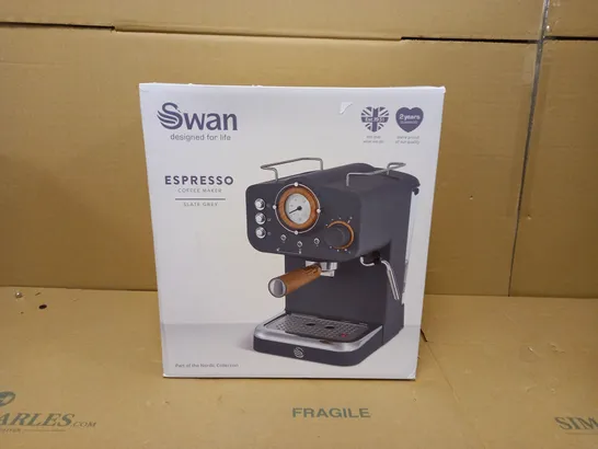 SWAN ESPRESSO COFFEE MAKER - GREY