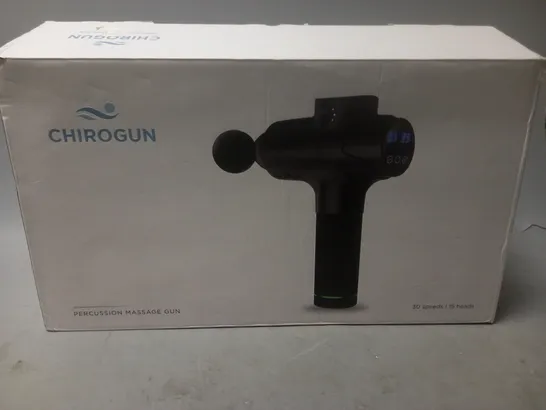 BOXED CHIROGUN PERCUSSION MASSAGE GUN 