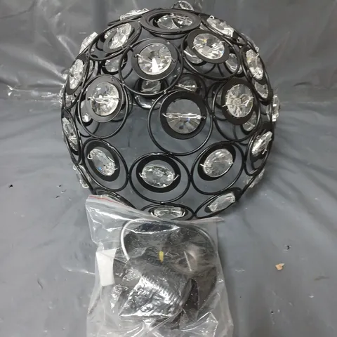 CRYSTAL SPHERE CHANDELIER STYLE LAMPSHADE WITH FITTINGS