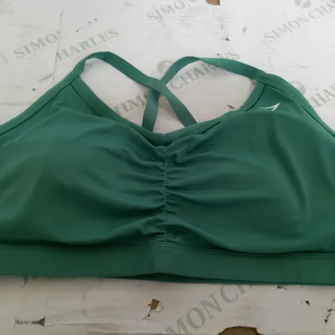 GYMSHARK GREEN SPORTS BRA - XXL