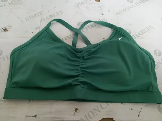 GYMSHARK GREEN SPORTS BRA - XXL