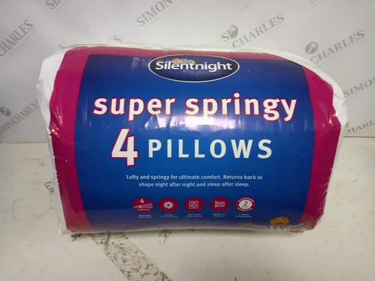 SILENTNIGHT SUPER SPINGY 4 PILLOW PACK