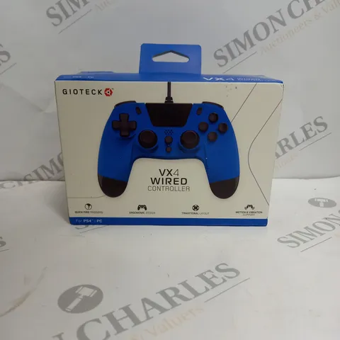 BOXED SEALED GIOTECK VX4 WIRED CONTROLLER FOR PS4/PC 