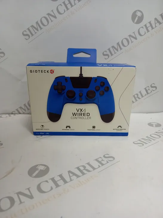 BOXED SEALED GIOTECK VX4 WIRED CONTROLLER FOR PS4/PC 