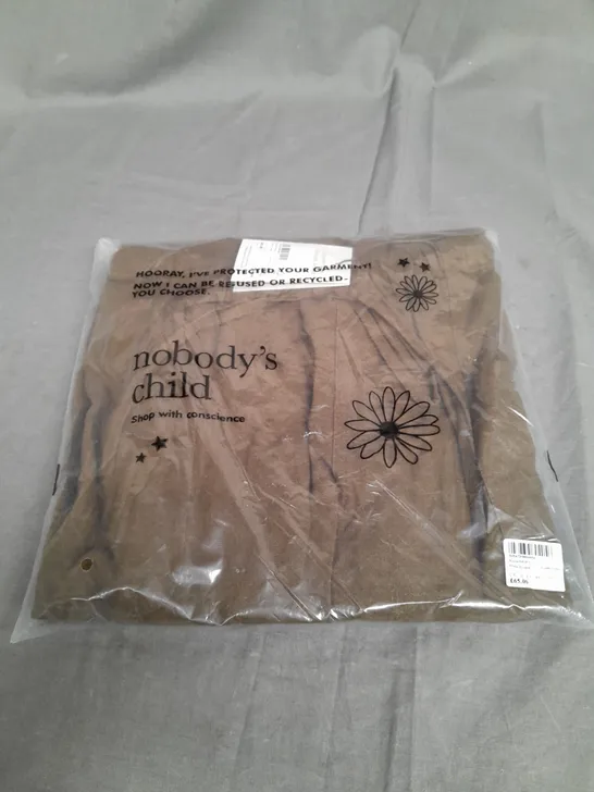 SEALED NOBODYS CHILD SHONA TROUSERS IN LINEN GREEN - UK 12 