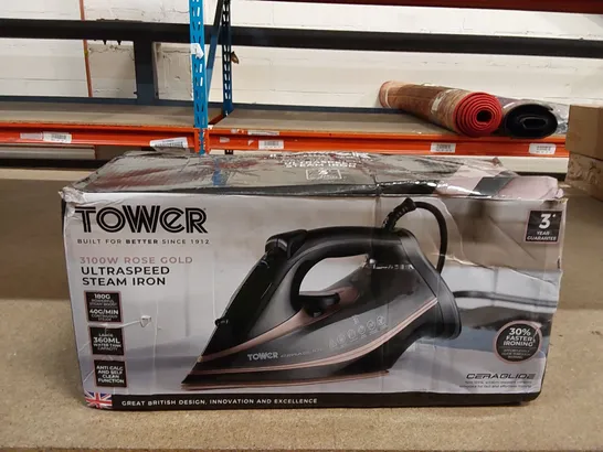 BOXED TOWER 3000W NON STICK SOLE PLATE IRON (1 BOX)