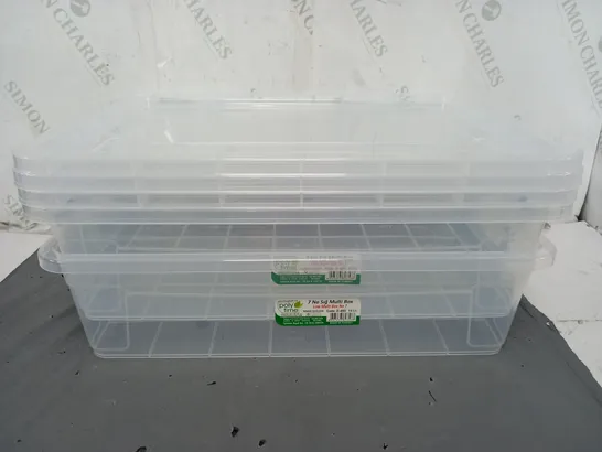 2 LOW MULTI BOX N07 CLEAR TUBS