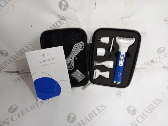 BOXED TILI 5-IN-1 MULTI-FUNCTION HAIR REMOVAL KIT - NAVY