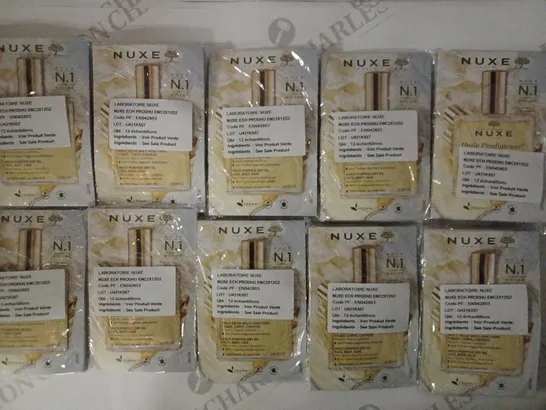 LOT OF APPROX. 120 X 2ML SAMPLES OF NUXE PARIS MULTI-PURPOSE NOURISHING OIL FACE, BODY, HAIR