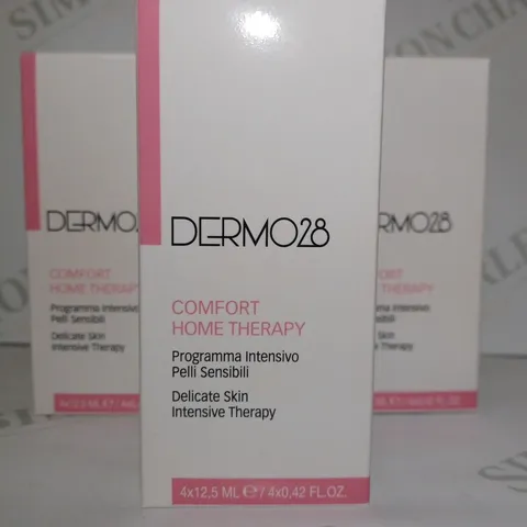 LOT OF 5 X (4X12.5ML) DERMO28 COMFORT HOME THERAPY DELICATE SKIN INTENSIVE THERAPY 