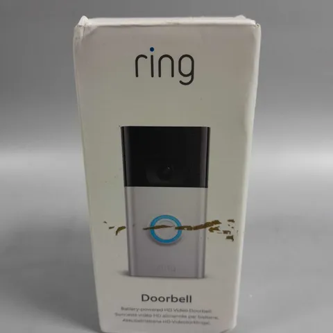 BOXED SEALED RING BATTERY POWERED HD VIDEO DOORBELL 