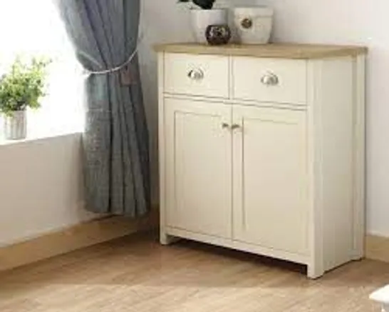 BOXED HIGHWORTH COMPACT SIDEBOARD CREAM