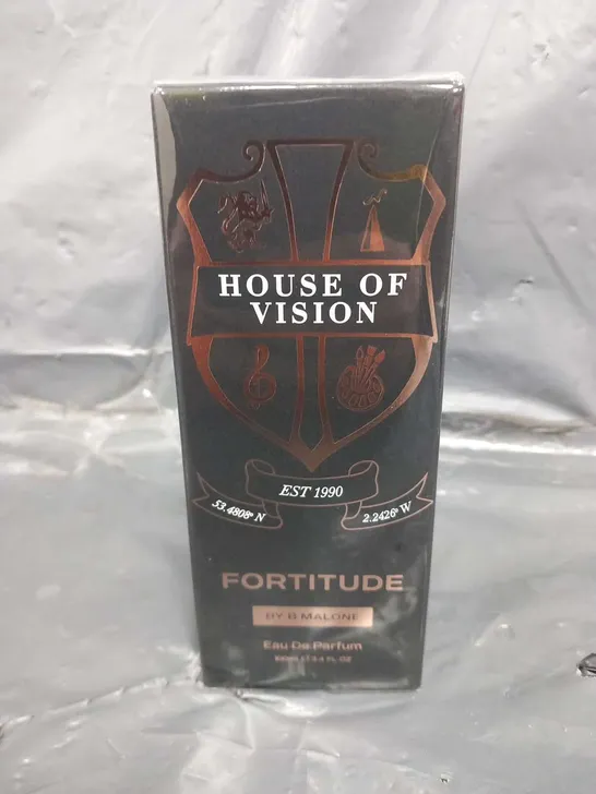 BOXED AND SEALED HOUSE OF VISION FORTITUDE BY B.MALONE EAU DE PARFUM 100ML