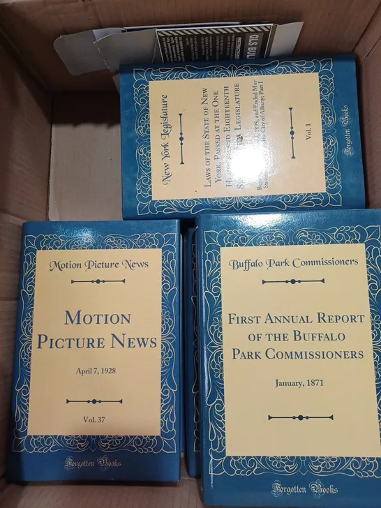 12 ASSORTED FORGOTTEN BOOKS COLLECTION HARD BACK BOOKS TO INCLUDE CHAMBER'S EDINBURGH JOURNAL, STAR ROSES, MOTION PICTURE NEWS ETC 