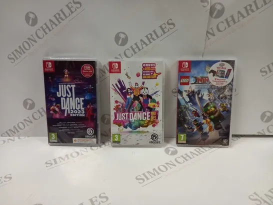 3 X ASSORTED VIDEO GAMES FOR THE NINTENDO SWITCH