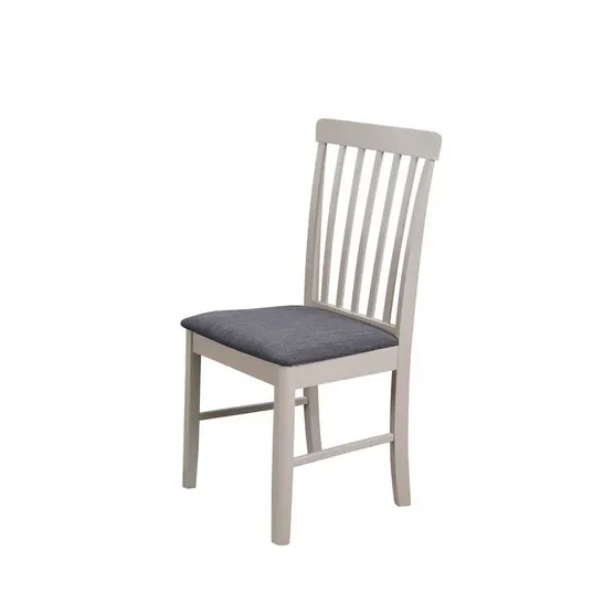 BOXED DEERFILED FARAH UPHOLSTERED DINING CHAIR, GREY - SET OF 2 (1 BOX)