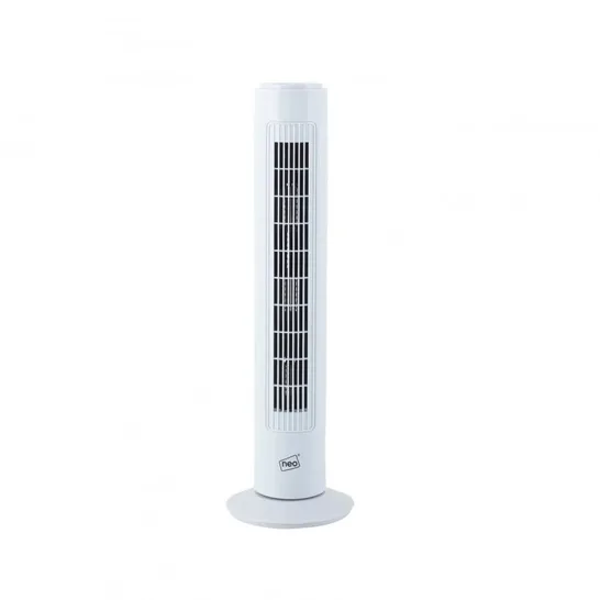 BOXED NEO 29" 3 SPEED OSCILLATING FREE STANDING TOWER FAN - WHITE (1 BOX)