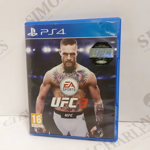 UFC 3 ON PS4 PEGI 16