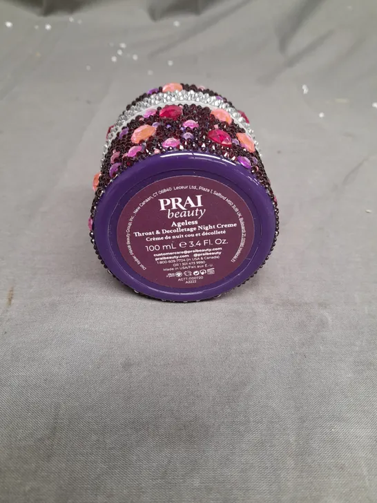 prai beauty ageless throat and decolletage night crème 100ml multi coloured