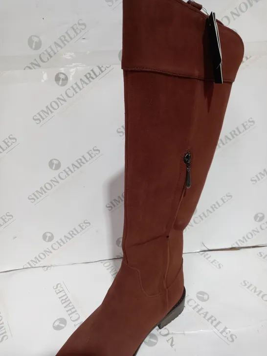 EMU AUSTRALIA HERVEY KNEE HIGH BOOT TAWNY SIZE 7 - BOXED 