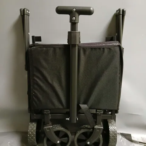 BOXED TEMU FOLDING CAMPING CART IN BLACK 