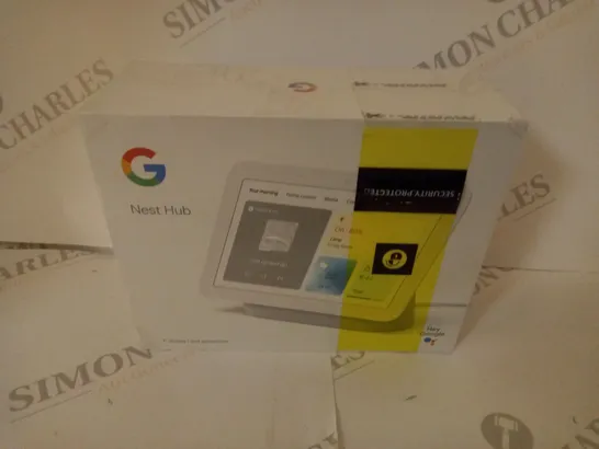 BRAND NEW BOXED GOOGLE NEST HUB, 7" DISPLAY SCREEN, 2ND GENERATION