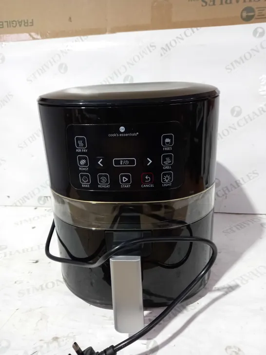 OUTLET COOK'S ESSENTIALS 4.0L AIR FRYER WITH DIGITAL VIEWING SCREEN IN BLACK