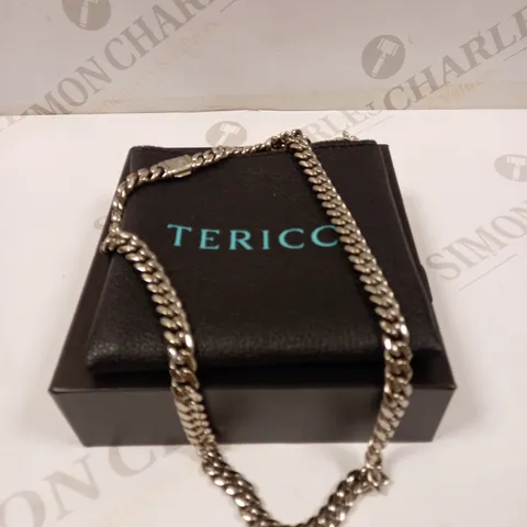 TERICCI 8MM ICED MIAMI CUBAN LINK CHAIN - WHITE GOLD