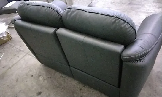 QUALITY BRITISH DESIGNED & MANUFACTURED G PLAN JACKSON 2 SEATER MANUAL RECLINER SOFA CAMBRIDGE PETROL BLUE LEATHER