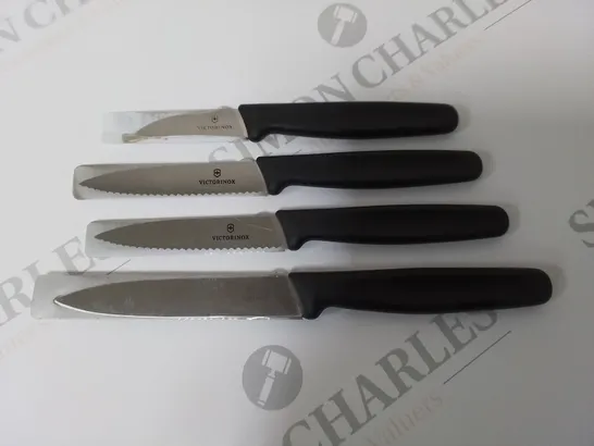 4 ASSORTED VICTORINOX KNIVES