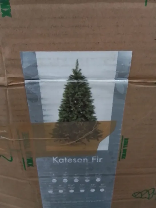 BOXED KATESON FIR 370CM FAUX CHRISTMAS TREE 