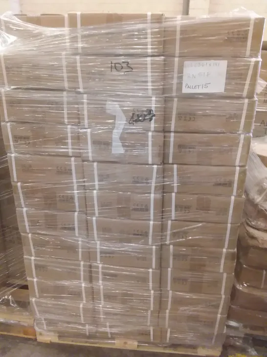 PALLET OF APPROXIMATELY 141 BOXES OF SET OF 2 INDIAN STYLE SIDEWALL POLYCOTTON FABRIC 150G/M2