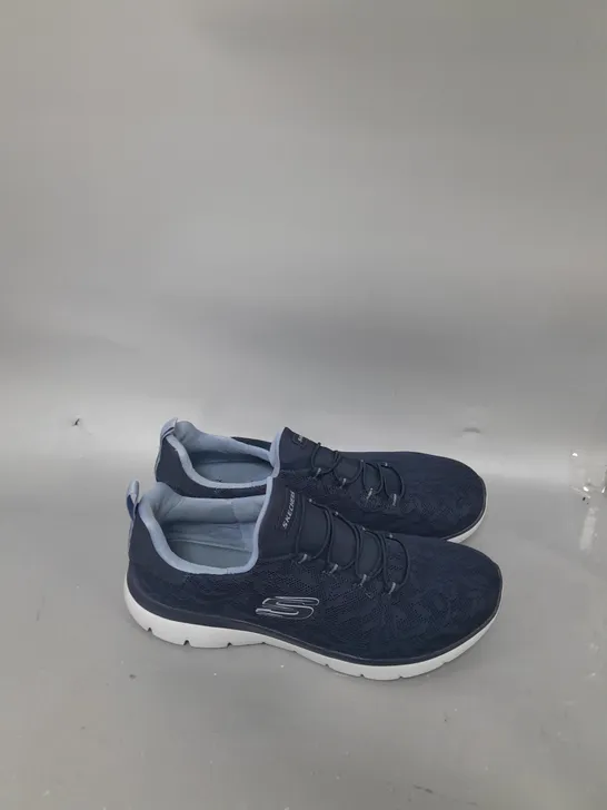 SKECHERS SUMMIT TRAINERS - NAVY BLUE - SIZE 5