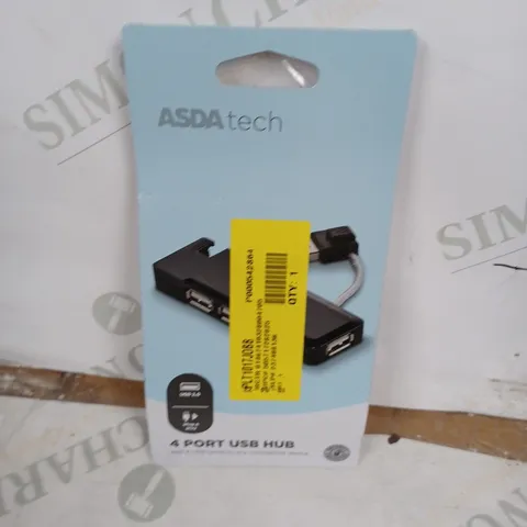 ASDA TECH 4 PORT USB HUB