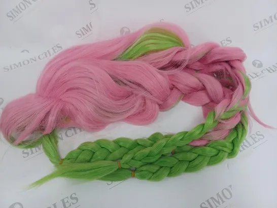 PINK/GREEN WIG