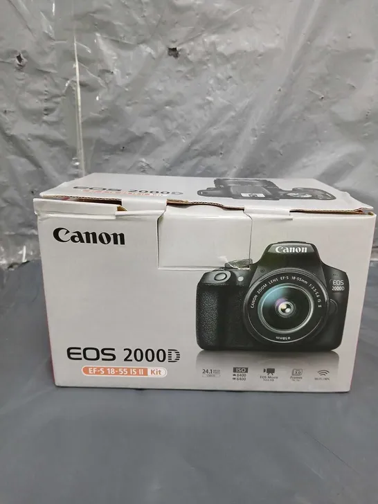 BOXED CANON EOS 2000D SLR BLACK CAMERA  RRP £589.99