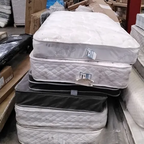 STACK OF APPROXIMATELY 6 ASSORTED MATTRESSES