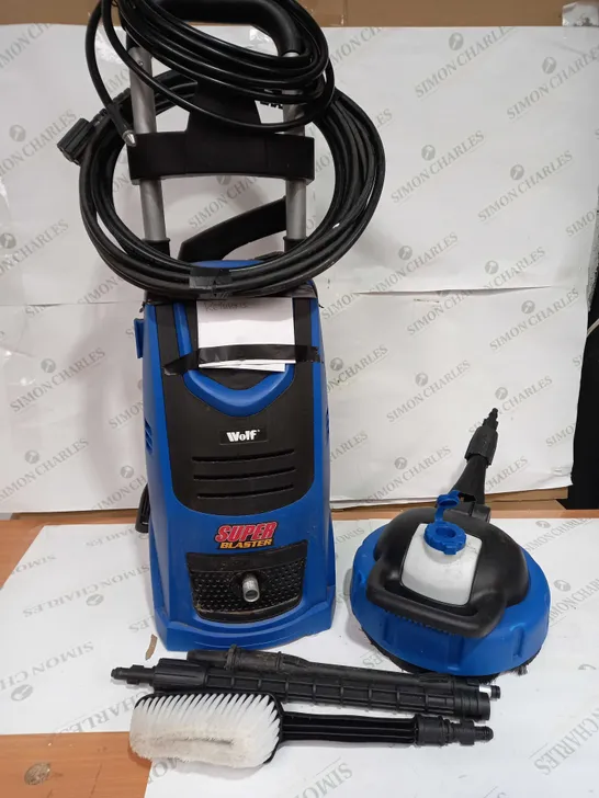 WOLF SUPER BLASTER PRESSURE WASHER BLUE - COLLECTION ONLY