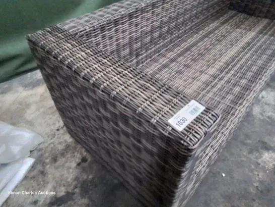 DESIGNER RATTAN THREE SEATER SOFA 