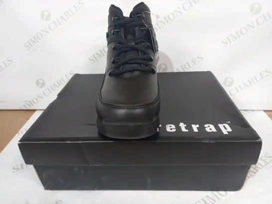 BOXED PAIR OF FIRETRAP RHINO BOOTS IN BLACK UK SIZE 7.5