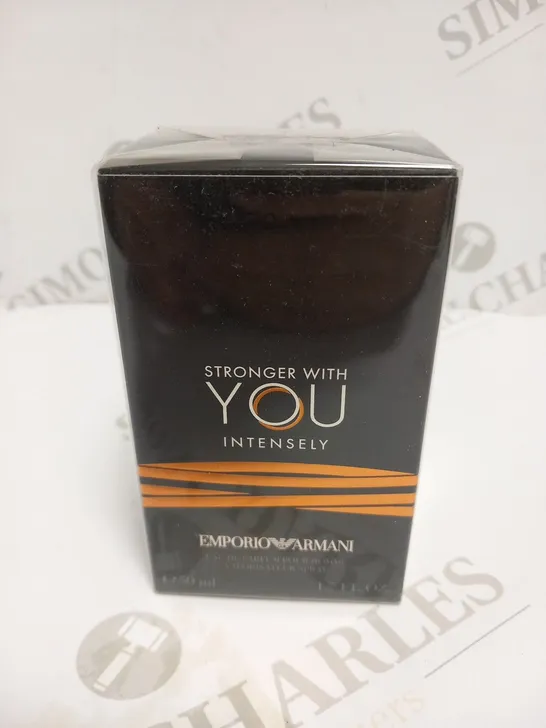 BOXED AND SEALED STRONGER WITH YOU INTESELY EMPORIO ARMANI EAU DE PARFUM 50ML