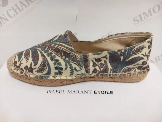 BOXED PAIR OF ISABEL MARANT CANA ESPADRILLES MIDNIGHT SIZE 36