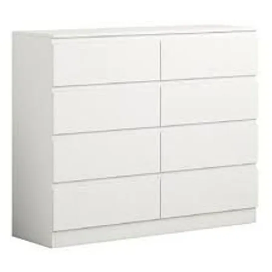 BOXED CARLTON 8 DRAWER 126CM WIDTH (ONLY BOX 1 OF 2)