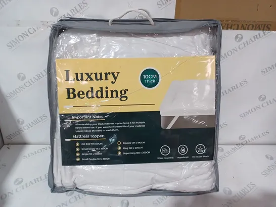 PACKAGED LUXURY BEDDING MATTRESS TOPPER - DOUBLE 