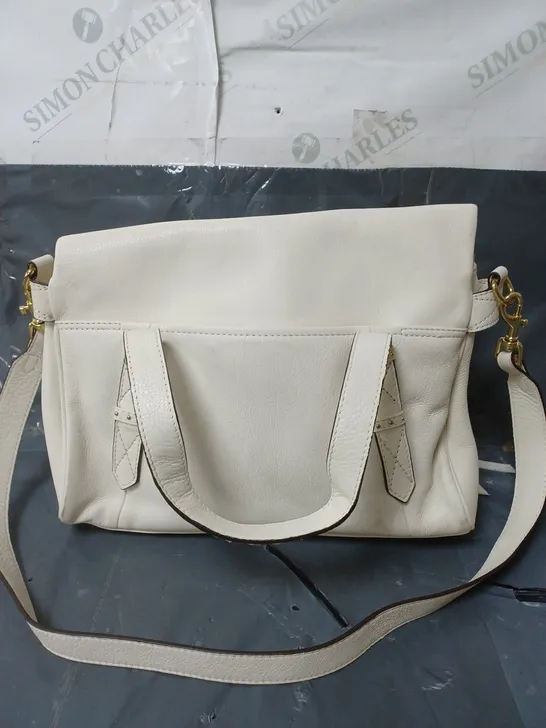 AIMEE KESTENBERG LADIES LEATHER HANDBAG CREAM