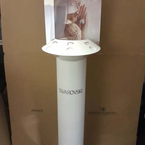 FOUR SWAROVSKI CRYSTAL AURA BRANDED PRESENTATION STANDS