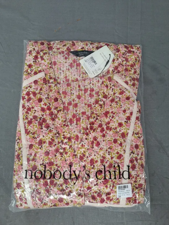 NOBODY'S CHILD SORCHA MIDI DRESS IN FLORAL PRINT UK SIZE 14