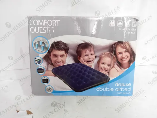 BOXED COMFORT QUEST DELUXE DOUBLE AIRBED 