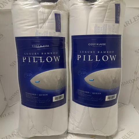 LOT OF 2 COSY HOUSE LUXURY BAMBOO PILLOWS