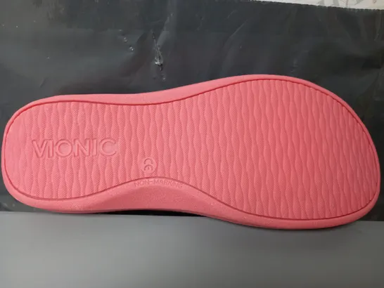 VIONIC INDULGE RELAX SLIPPERS IN BRIGHT PINK - UK 6